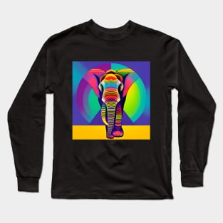 Rainbow Elephant Long Sleeve T-Shirt